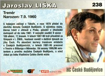 1996-97 APS Extraliga (Czech) #238 Jaroslav Liska Back