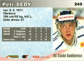 1996-97 APS Extraliga (Czech) #245 Petr Sedy Back
