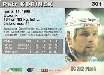 1996-97 APS Extraliga (Czech) #301 Petr Korinek Back