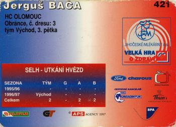 1996-97 APS Extraliga (Czech) #421 Jergus Baca Back