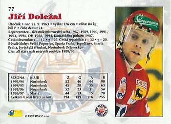 1997-98 Czech DS Extraliga #77 Jiri Dolezal Back