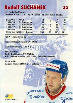 1998-99 DS Extraliga #33 Rudolf Suchanek Back