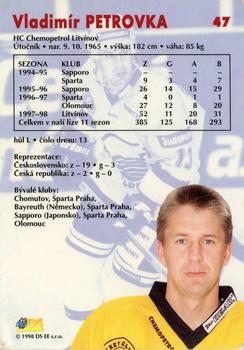 1998-99 DS Extraliga #47 Vladimir Petrovka Back