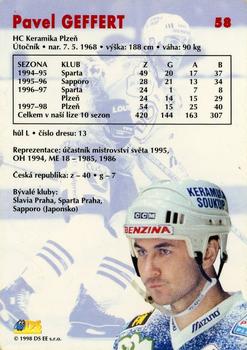 1998-99 DS Extraliga #58 Pavel Geffert Back