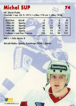 1998-99 DS Extraliga #74 Michal Sup Back