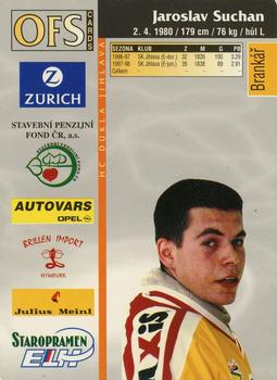 1998-99 OFS #50 Jaroslav Suchan Back