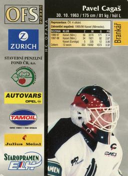 1998-99 OFS #313 Pavel Cagas Back