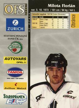 1998-99 OFS #324 Milota Florian Back