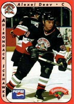 1999-00 Blue Line Sports Adirondack IceHawks (UHL) #18 Alexei Deev Front
