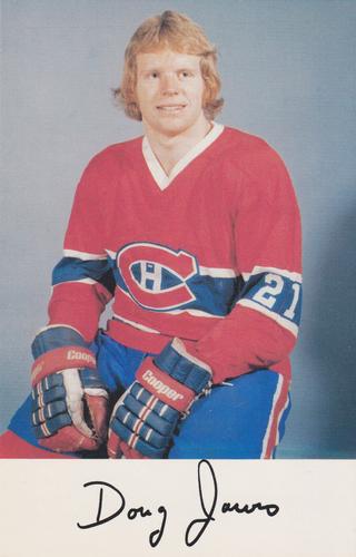 1976-77 Montreal Canadiens Postcards #NNO Doug Jarvis Front