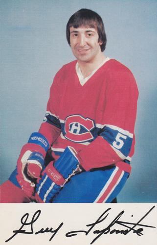 1976-77 Montreal Canadiens Postcards #NNO Guy Lapointe Front