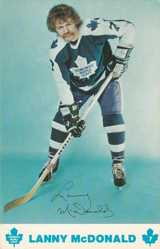 1976-77 Toronto Maple Leafs Postcards #NNO Lanny McDonald Front