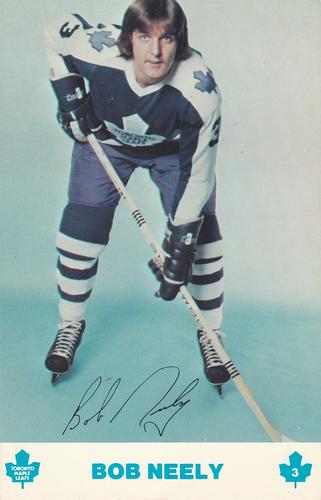 1976-77 Toronto Maple Leafs Postcards #NNO Bob Neely Front
