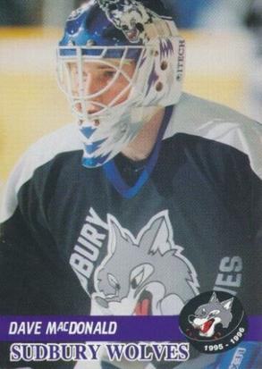 1995-96 Sudbury Wolves (OHL) Police #13 Dave MacDonald Front