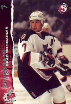 1996-97 SplitSecond Albany River Rats (AHL) #NNO Brad Bombardir Front