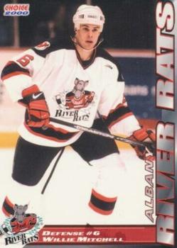1999-00 SplitSecond Albany River Rats (AHL) #8 Willie Mitchell Front