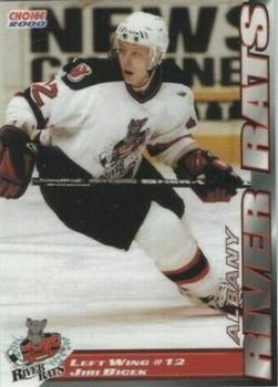 1999-00 SplitSecond Albany River Rats (AHL) #12 Jiri Bicek Front