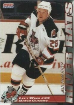 1999-00 SplitSecond Albany River Rats (AHL) #16 David Cunniff Front