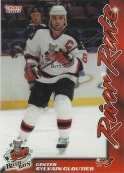 2000-01 Choice Albany River Rats (AHL) #5 Sylvain Cloutier Front