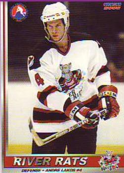 2001-02 Choice Albany River Rats (AHL) #6 Andre Lakos Front