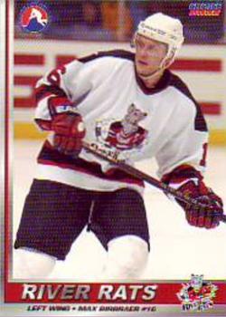 2001-02 Choice Albany River Rats (AHL) #15 Max Birbraer Front