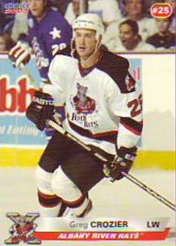 2002-03 Choice Albany River Rats (AHL) #24 Greg Crozier Front
