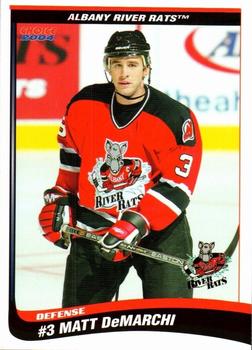 2003-04 Choice Albany River Rats (AHL) #10 Matt DeMarchi Front