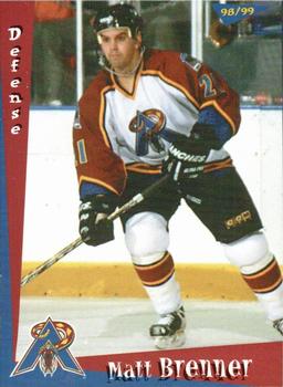 1998-99 Amarillo Rattlers (WPHL) #NNO Matt Brenner Front