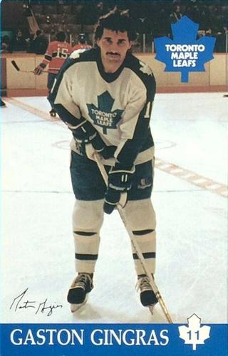 1982-83 Toronto Maple Leafs Postcards #NNO Gaston Gingras Front