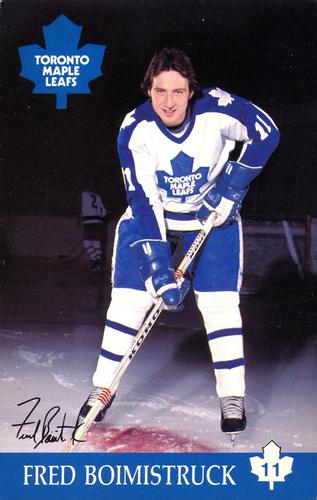 1982-83 Toronto Maple Leafs Postcards #NNO Fred Boimistruck Front