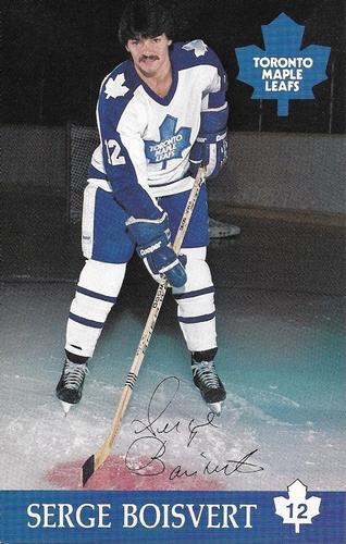 1982-83 Toronto Maple Leafs Postcards #NNO Serge Boisvert Front