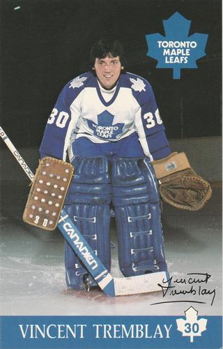 1982-83 Toronto Maple Leafs Postcards #NNO Vincent Tremblay Front