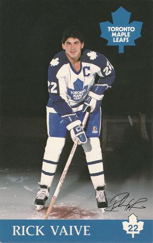 1982-83 Toronto Maple Leafs Postcards #NNO Rick Vaive Front