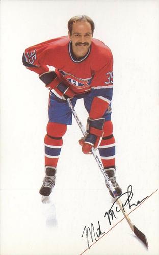 1985-86 Montreal Canadiens Postcards #NNO Mike McPhee Front