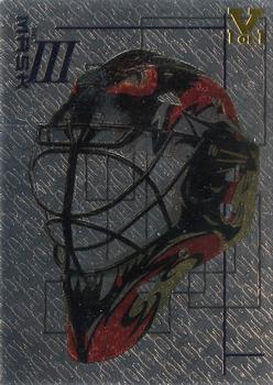 2015-16 In The Game Final Vault - 2003-04 Be A Player Memorabilia - Masks III Silver (Gold Vault Stamp) #M-7 Kevin Weekes Front