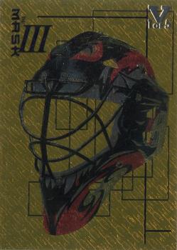 2015-16 In The Game Final Vault - 2003-04 BAP Memorabilia Masks III Gold  (Silver Vault Stamp) #M-7 Kevin Weekes Front