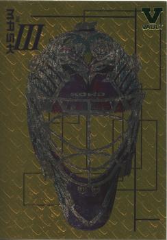 2015-16 In The Game Final Vault - 2003-04 BAP Memorabilia Masks III Gold  (Green Vault Stamp) #M-1 Jean-Sebastien Giguere Front
