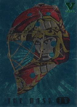 2015-16 In The Game Final Vault - 2006-07 In The Game Between The Pipes - The Mask IV (Green Vault Stamp) #M-08 Martin Gerber Front