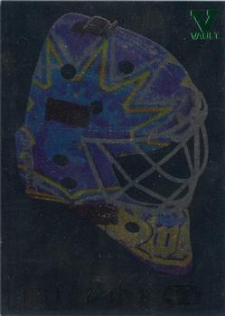 2015-16 In The Game Final Vault - 2006-07 In The Game Between The Pipes - The Mask IV Onyx (Green Vault Stamp) #M-12 Henrik Lundqvist Front