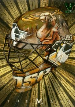 2015-16 In The Game Final Vault - 2001-02 Between The Pipes -The Mask Gold  (Green Vault Stamp) #NNO Johan Hedberg Front