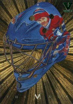2015-16 In The Game Final Vault - 2001-02 Between The Pipes -The Mask Gold  (Green Vault Stamp) #NNO Jeff Hackett Front