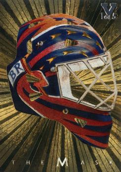2015-16 In The Game Final Vault - 2001-02 Between The Pipes -The Mask Gold  (Silver Vault Stamp) #NNO Damian Rhodes Front