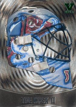 2015-16 In The Game Final Vault - 2002-03 Between The Pipes - The Mask II Silver (Green Vault Stamp) #M-8 Patrick Roy Front