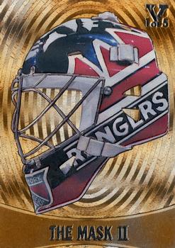 2015-16 In The Game Final Vault - 2002-03 Between The Pipes The Mask II Gold  (Silver Vault Stamp) #M-18 Mike Richter Front