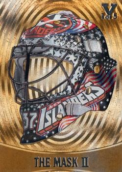 2015-16 In The Game Final Vault - 2002-03 Between The Pipes The Mask II Gold  (Silver Vault Stamp) #M-19 Rick DiPietro Front