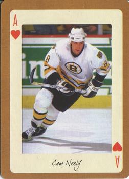 2005 Hockey Legends Boston Bruins Playing Cards #A♥ Cam Neely Front