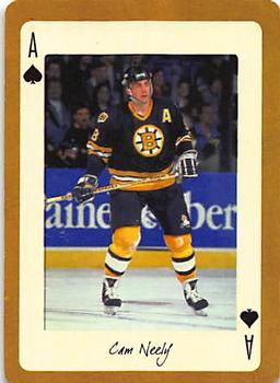 2005 Hockey Legends Boston Bruins Playing Cards #A♠ Cam Neely Front