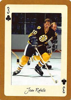 2005 Hockey Legends Boston Bruins Playing Cards #3♣ Jean Ratelle Front