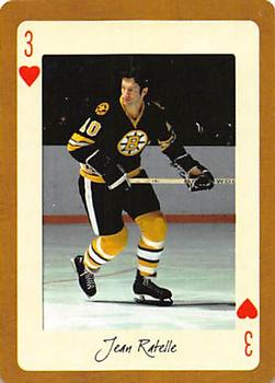 2005 Hockey Legends Boston Bruins Playing Cards #3♥ Jean Ratelle Front