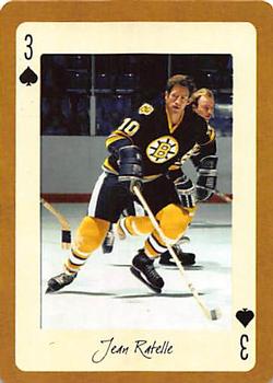 2005 Hockey Legends Boston Bruins Playing Cards #3♠ Jean Ratelle Front